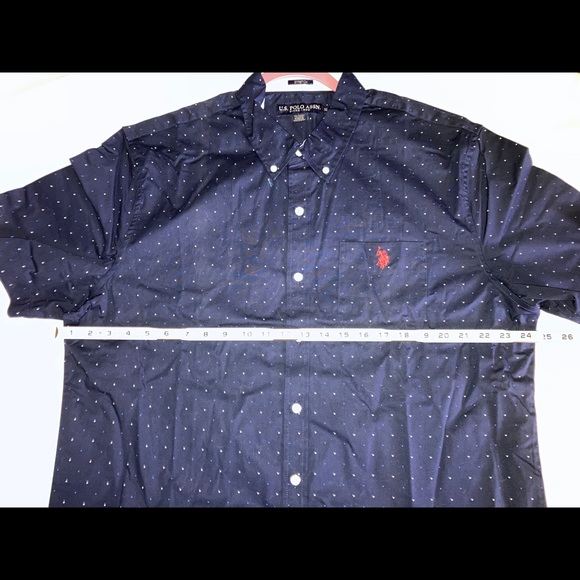 XL Vintage U.S. Polo Assn Short Sleeve Button Down Collar - Picture 9 of 13